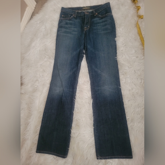 David Kahn-Wide Leg-Dark Denim-Womans Jeans Sz 6 - Picture 3 of 12